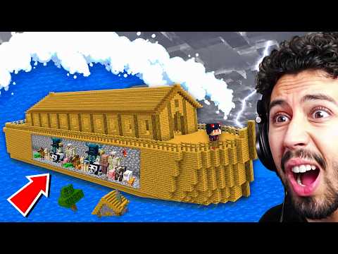 نجوت من تسونامي نهاية العالم في ماين كرافت !!؟