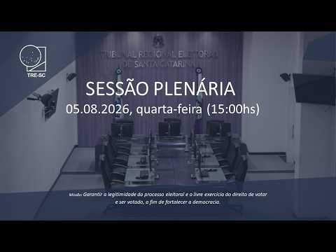 Sessão Plenária 05/08/2026 15h