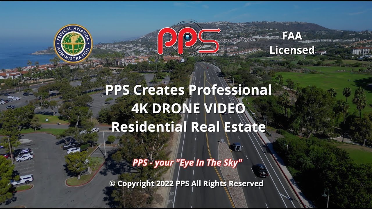 FAA Licensed Commercial 4K Drone AERIAL REAL ESTATE VIDEO - SOUTH LAGUNA, DANA POINT Produced by PPS