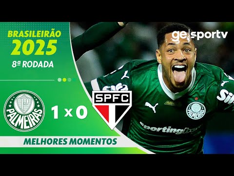 PALMEIRAS 1 X 0 SÃO PAULO | MELHORES MOMENTOS | 8ª RODADA DO BRASILEIRÃO | ge.globo