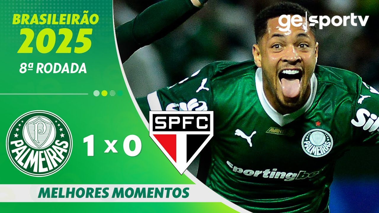 PALMEIRAS 1 X 0 SÃO PAULO | MELORES MOMENTOS | 8ª RODADA DO BRASILEIRÃO | ge.globo
