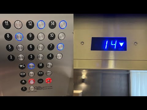 Refilm of the Dover/TK Traction Elevators @ Marriott Columbia, Downtown Columbia, SC