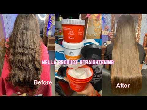किस तरह से करे WELLA के Product से Permanent straightening | how to do Rebonding using wella product