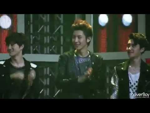 120525 Music Bank - Encore Chanyeol dancing to TaeTiSeo's Twinkle (Chanyeol Fancam)