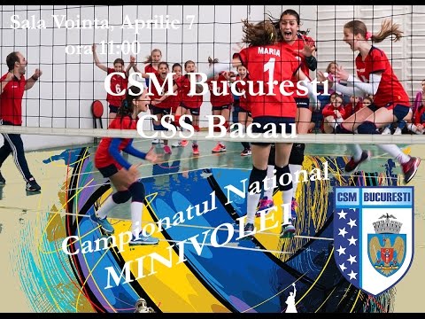 Semifinala-Campionatul National Minivolei 2016/2017-Turneu Final-CSM Bucuresti vs.CSS Bacau (3:0)