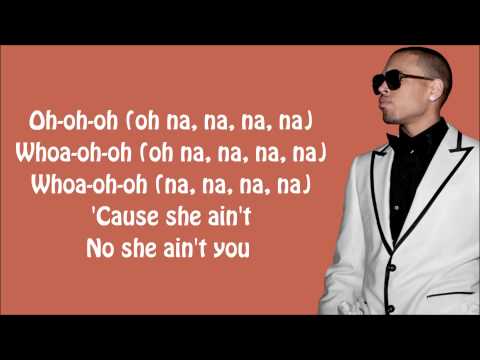Chris Brown - She Ain't You Lyrics Video