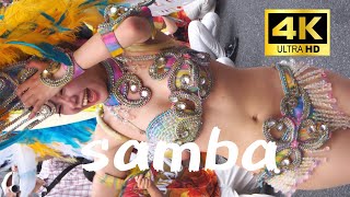 4K【学生サンバ】美人 天使のサンバ 2022 【美少女】Japanese samba dancer サンバ　としま七夕