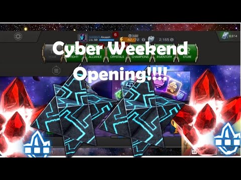 MEGA 6&5 Star Cyber Weekend Crystal Opening! - CEO Comeback!!! - Marvel Contest of Champions