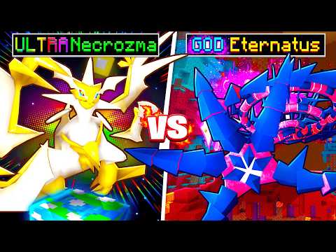 ULTRA NECROZMA vs GOD ETERNATUS In Minecraft Pixelmon!