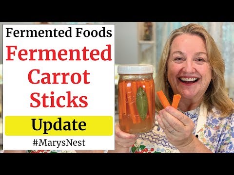 How to Make Fermented Carrot Sticks - Update