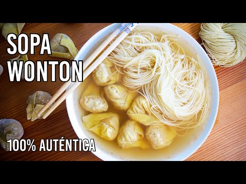 Sopa Wonton, totalmente casera y desde cero