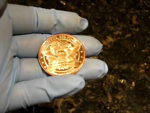 Copper Bullion Rounds Fine .999 2012 Morgan Head