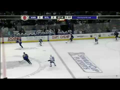 Vancouver Canucks sweep the St. Louis Blues in game 4 of the first round