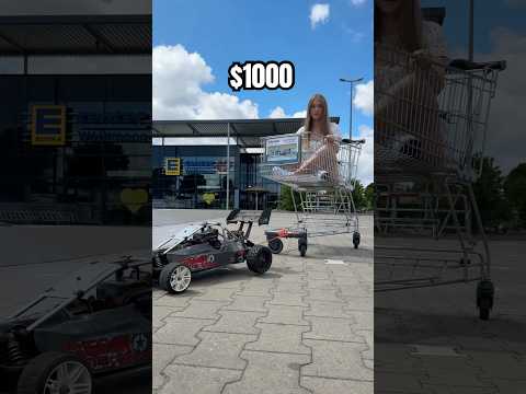 $5 vs $1000 RC CAR vs GIRL in a Shopping Cart! 😳🚀