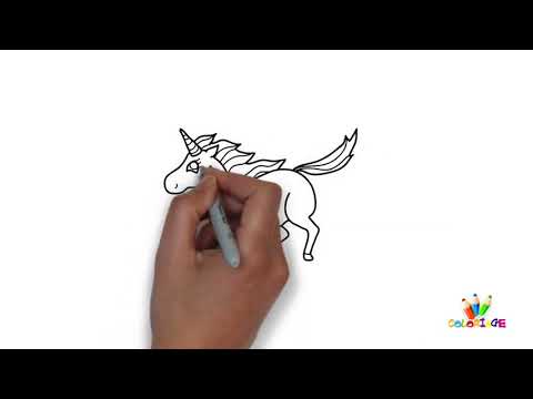 Coloriage cheval à imprimer - Coloriagecrayon