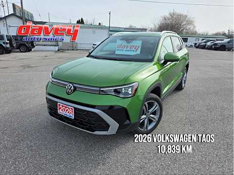2026 Volkswagen Taos Highline 4MOTION in Green for sale at Davey Auto Sales Oshawa South in Oshawa, ON