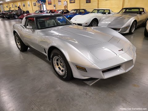 1981 Silver Corvette For Sale Video