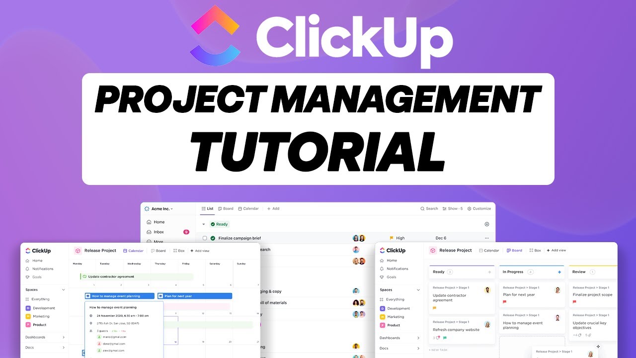 Clickup Project Management Tutorial ✨