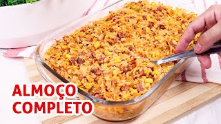 ARROZ DE PREGUIÇOSO NO FORNO FÁCIL E RÁPIDO | Receita