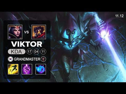 Viktor Mid vs LeBlanc - KR Grandmaster Patch 11.12