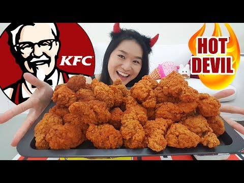 KFC HOT DEVIL DRUMLETS • Creamy Cheese Tarts • Mukbang • Eating Show Video