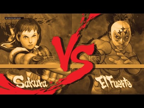 SuperTanshio (Sakura) vs KSjyutakuSYACHO (El Fuerte) USF4 ranked match