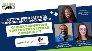 Being One and Standing With - Career Transition Tips for the Veteran Community