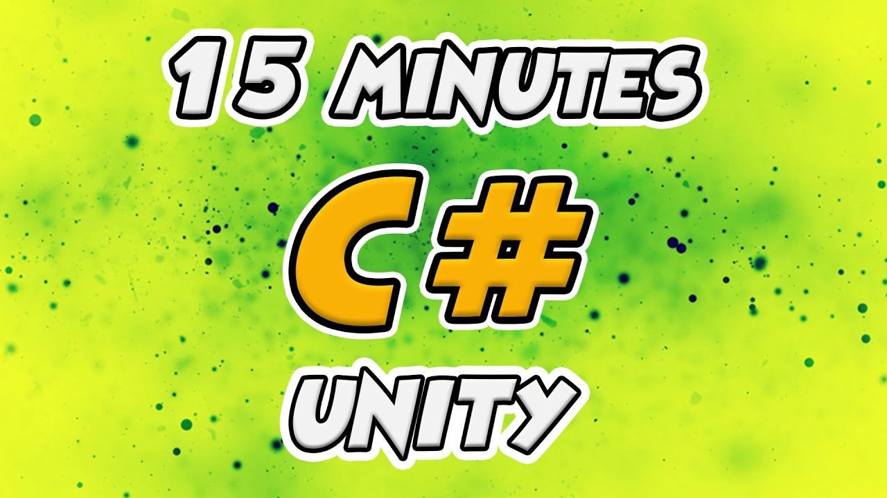 Learn C# Scripting for Unity in 15 Minutes (2024 Working) - YouTube