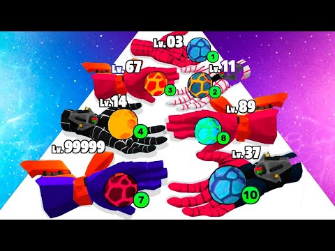 Superhero Hand Run - Level Up Max level Gameplay