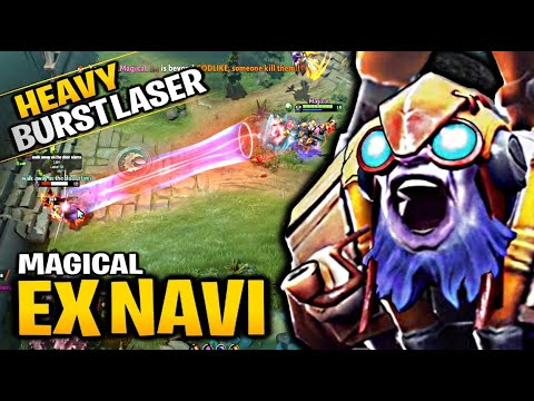 EX NAVI Magical Pick his signature mid Hero Tinker with a Rampage play Dota 2 7.28c Tinker Gameplay.
