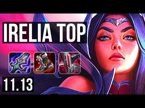 IRELIA vs JARVAN IV (TOP) | 8 solo kills, 1300+ games, 1.1M mastery | EUW Diamond | v11.13