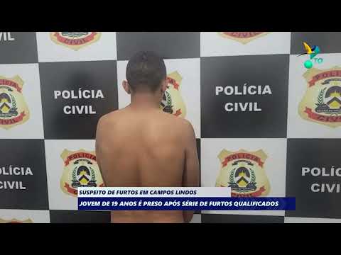 Suspeito de furto em Campos Lindos