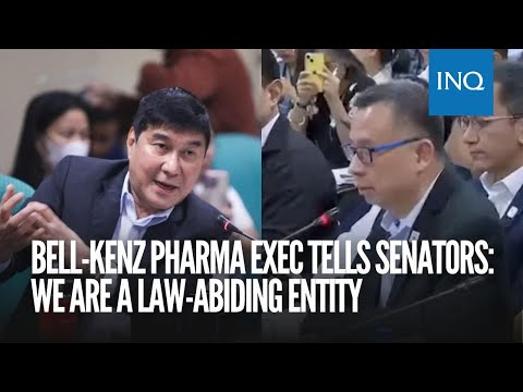 Bell-Kenz pharma exec tells senators: We are a law-abiding entity