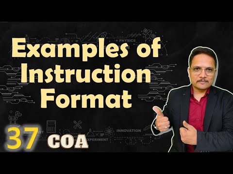 4 Examples on Instruction Format in Computer Organization Architecture