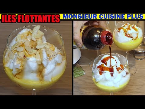 ile flottante monsieur cuisine plus thermomix blanc en neige et crème anglaise recette cuistovideo