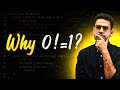 Why 0 factorial is equal to 1