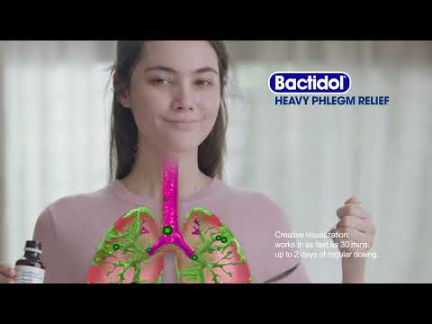 Pagaling ka agad with Guaifenesin + Bromhexine HCI (Bactidol Heavy Phlegm Relief)