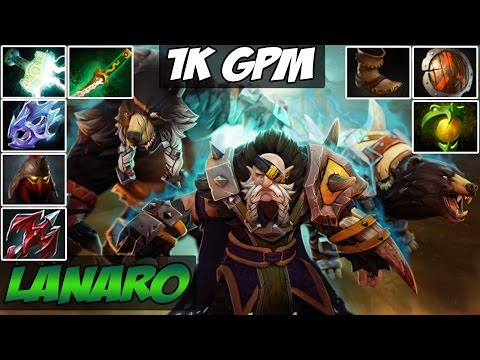Lanaro 7500 MMR PLays Lone Druid With 1004 GPM 27/1 -Dota 2