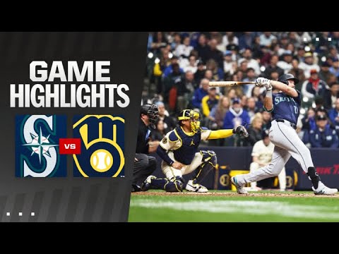 Mariners vs. Brewers Game Highlights (4/5/24) | MLB Highlights