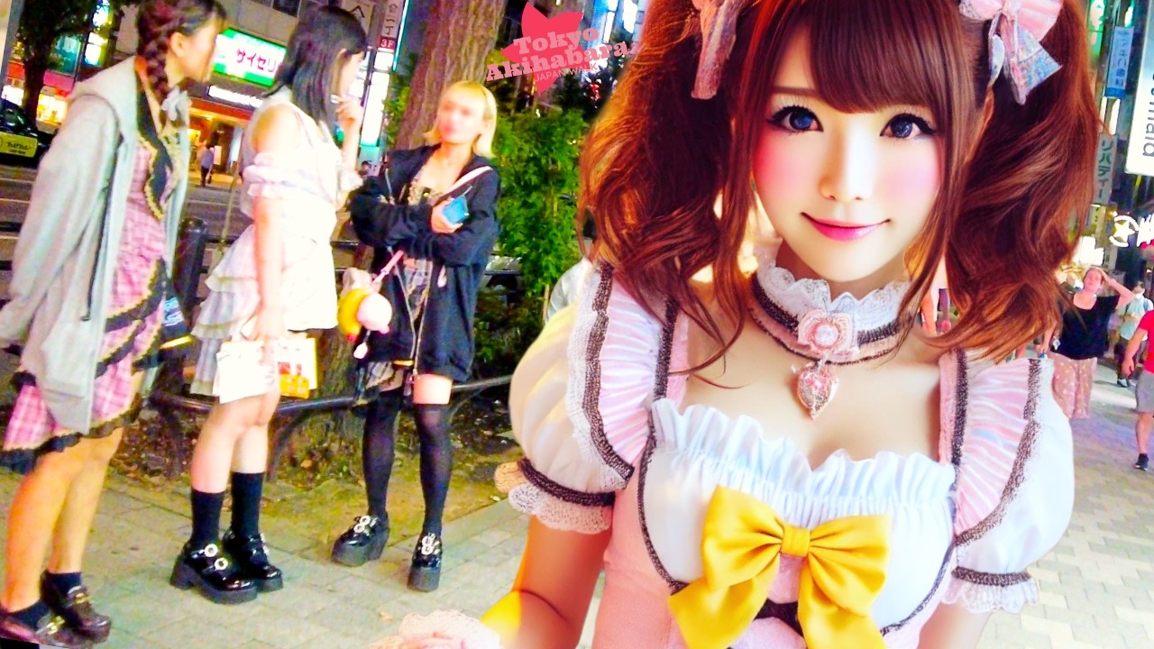Tokyo Akihabara 🐶 Maid Town 💖 4K Nonstop 1 Hour