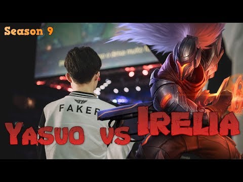 Faker - Yasuo vs Irelia Mid - LoL Season 9 KR Ranked | League of Legends Replays