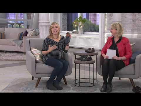 Clarks Unstructured Leather Slip-on Shoes - Un.Loop on QVC