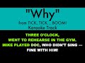 "Why" from tick, tick... BOOM! - Karaoke Track with Lyrics on Screen
