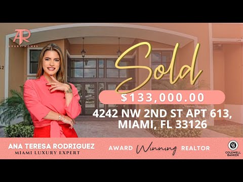 #Miami SOLD: 4242 NW 2ND ST #613 Miami, Florida 33126