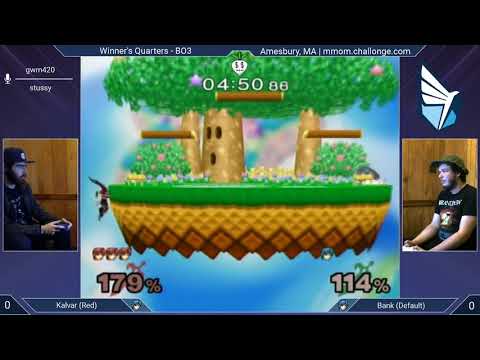 MMOM139 SSBM - Kalvar (Red Marth) vs. Bank (Default Marth) - Melee WQF