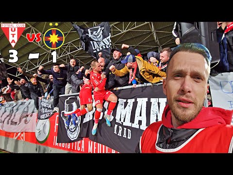 ATMOSFERA DE VIS SI UN MECI INCENDIAR UTA ARAD vs FCSB 3-1 !