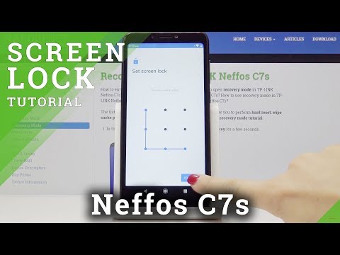How to Set Up Lock Screen in TP-LINK Neffos C7s - Add PIN & Pattern