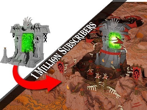 The ULTIMATE Minecraft Nether Portal ORC City!