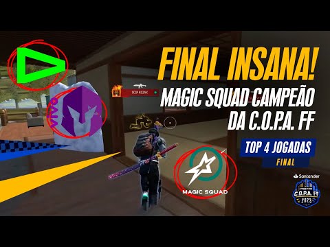 FINAL C.O.P.A. FF MELHORES JOGADAS - LOUD AMASSANDO E MAGIC CAMPEÃ | FREE FIRE ESPORTS BRASIL