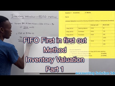 FIFO - First In First Out Method | Inventory Valuation IAS.2 Part 1
